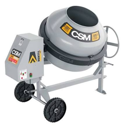Betoneira 400L CSM Rental para locação